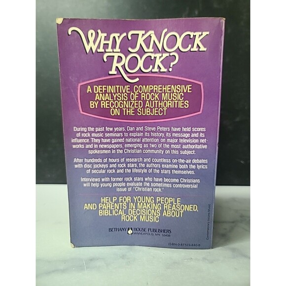 Why Knock Rock? By Dan Peters Steven Peters Paperback - Picture 9 of 10